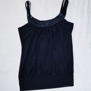😎4 for $20!**  Black beaded blouse
